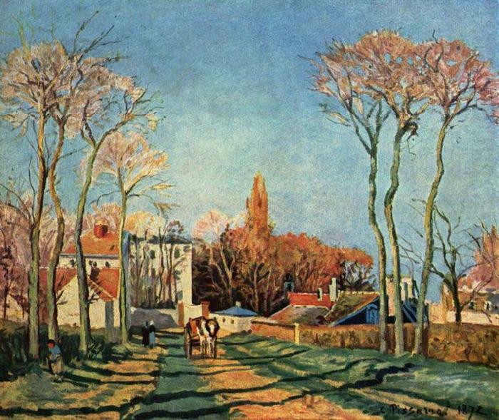 Camille Pissarro Dorfeingang von Voisins china oil painting image